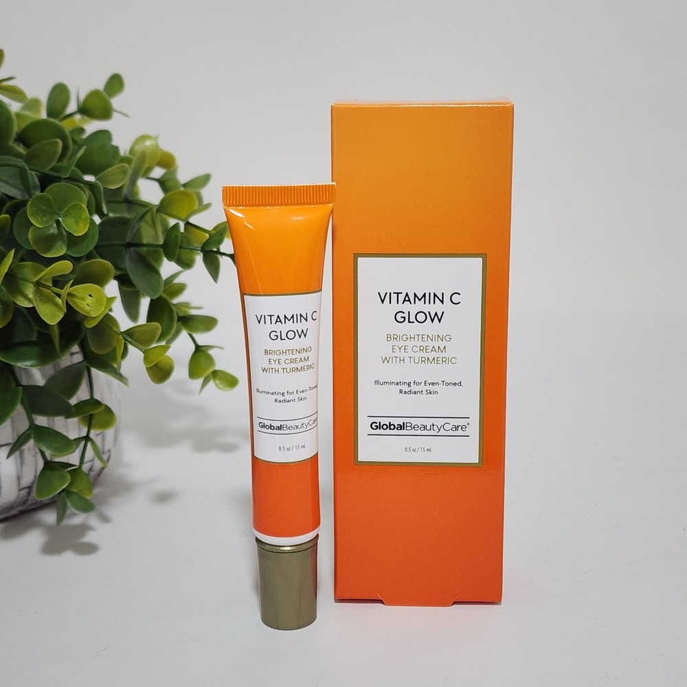 Vitamin C Glow Brightening Eye Cream with Turmeric Hyaluronic Acid Niacinamide